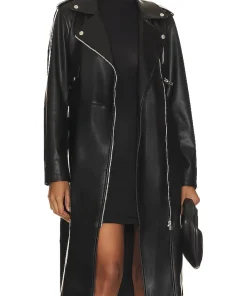 womens-faux-leather-black-coat