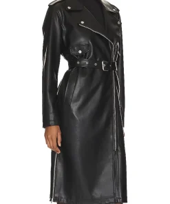 womens-faux-leather-black-coat