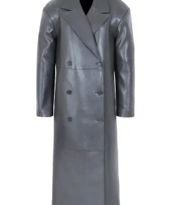 womens-faux-leather-grey-trench-coat