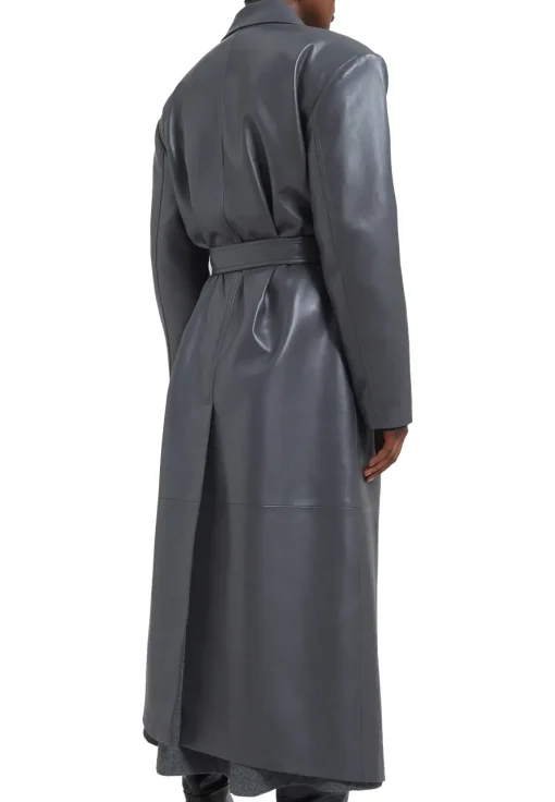 womens-faux-leather-grey-trench-coat