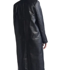 womens-faux-leather-trench-black-coat
