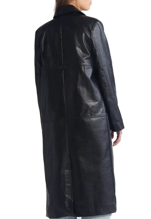 womens-faux-leather-trench-black-coat