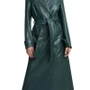 womens-iconic-green-faux-leather-trench-coat