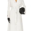 womens-ivory-faux-leather-trench-coat