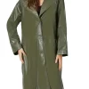 womens-olive-faux-leather-coat