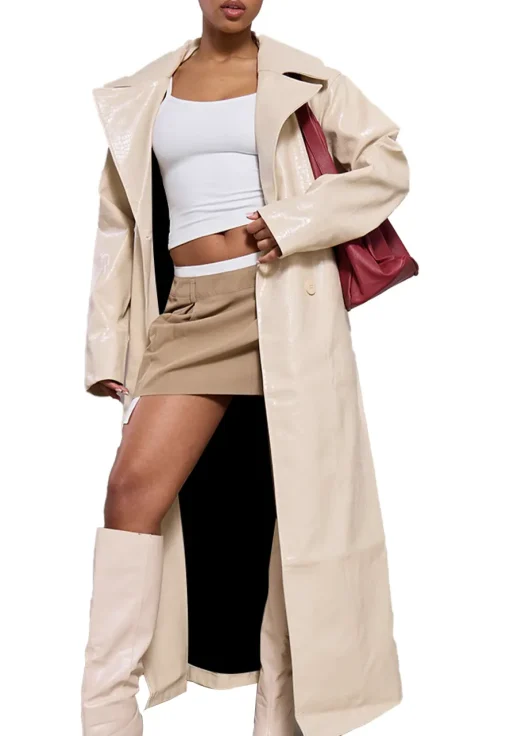 womens-sand-faux-leather-trench-coat