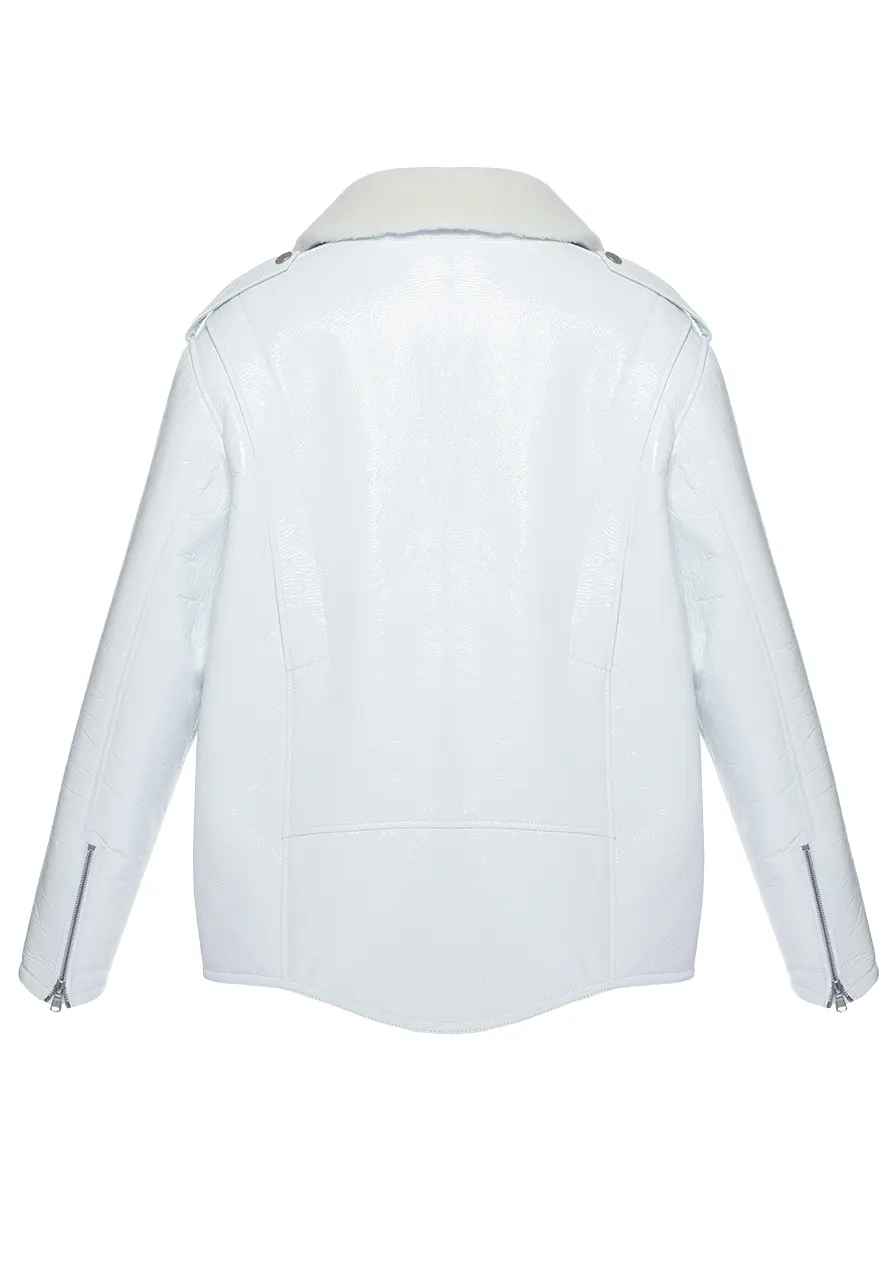 Women's Shearling White Faux Leather Jacket 2 womens-shearling-white-faux-leather-jacket