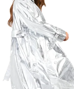 womens-silver-faux-leather-maxi-trench-coat