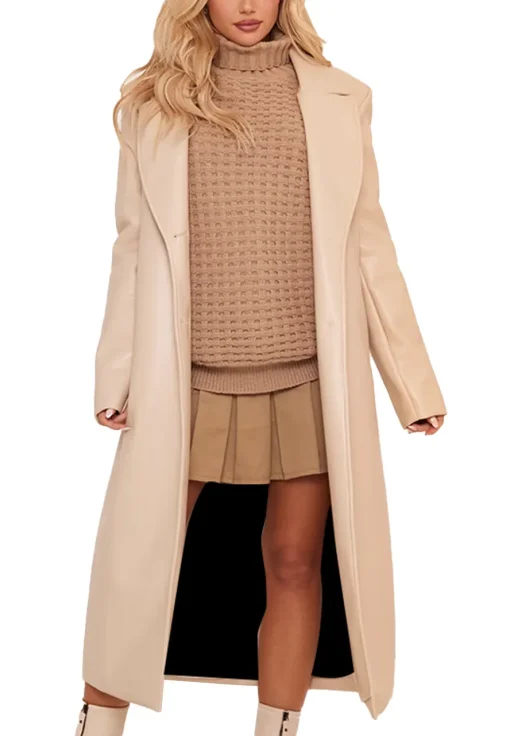 womens-stone-faux-leather-longline-coat