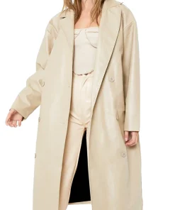 womens-stone-faux-leather-trench-coat