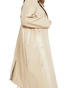 womens-stone-faux-leather-trench-coat