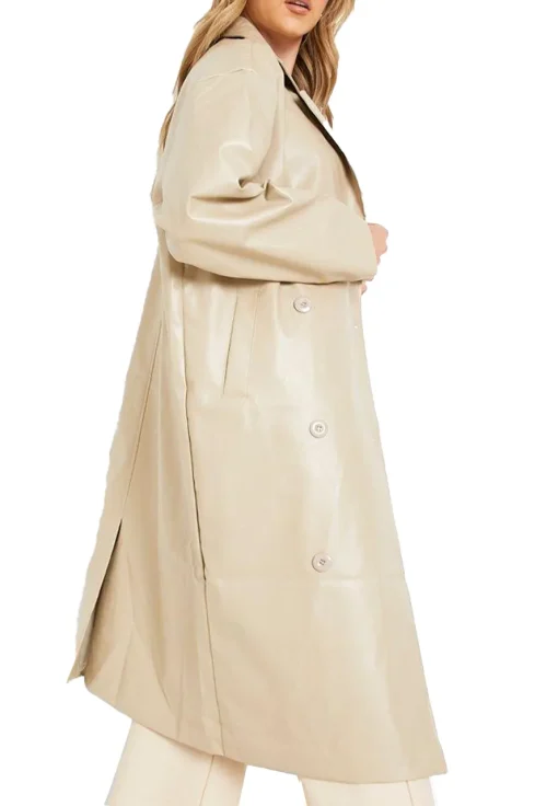 womens-stone-faux-leather-trench-coat