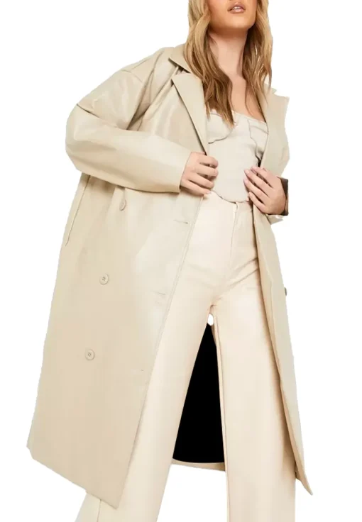 womens-stone-faux-leather-trench-coat