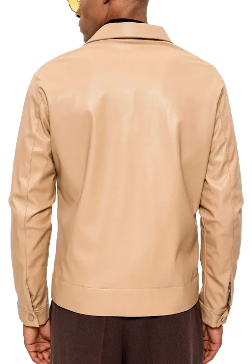 mens-faux-leather-beige-jacket