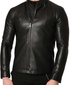 mens-stand-collar-faux-leather-black-jacket