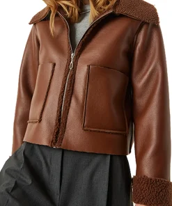 womens-brown-faux-leather-long-sleeves-jacket