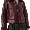 womens-burgundy-faux-leather-long-sleeves-jacket