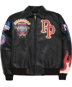 black-leather-pelle-pelle-jacket