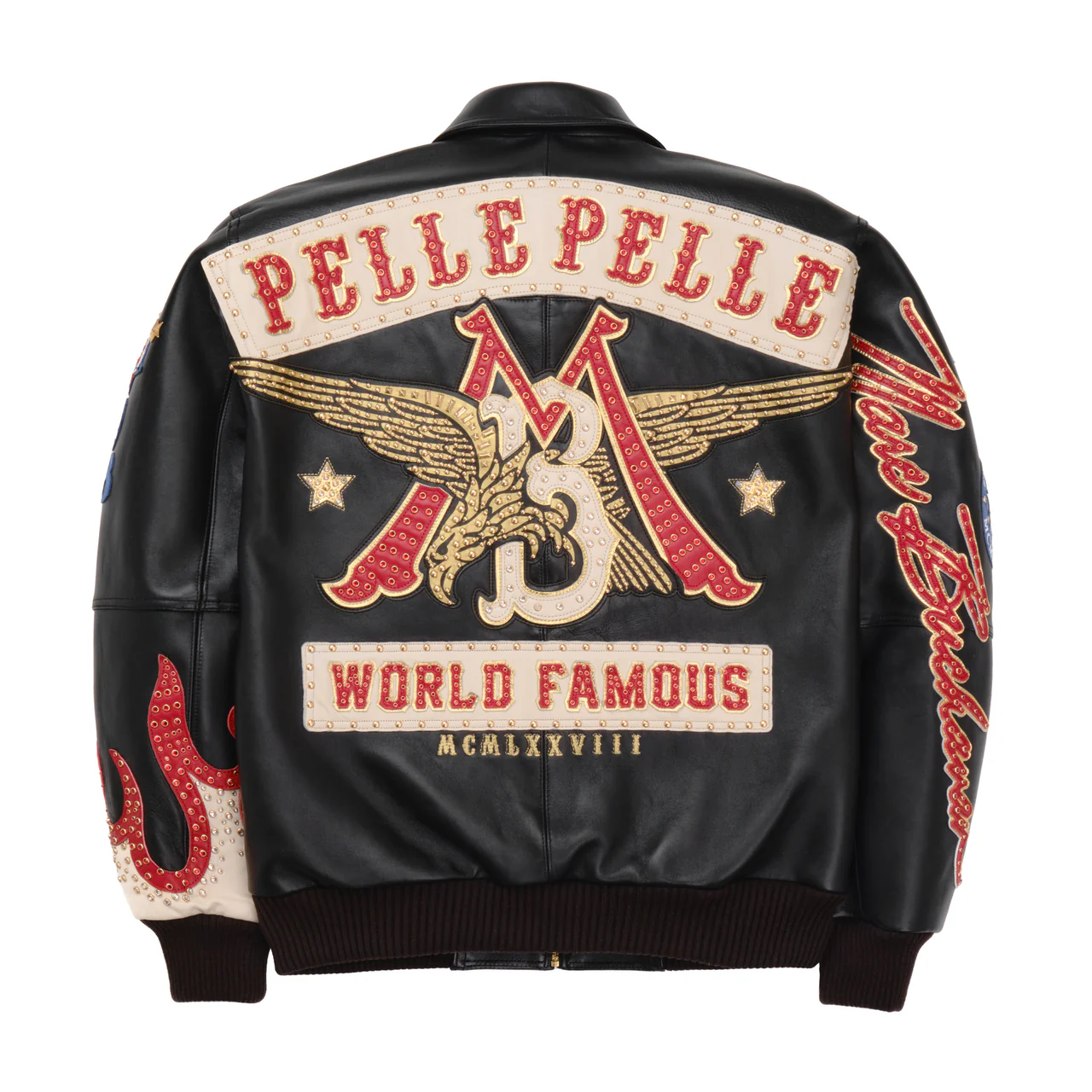 World Famous Black Leather Pelle Pelle Jacket 2 black-pelle-pelle-leather-jacket