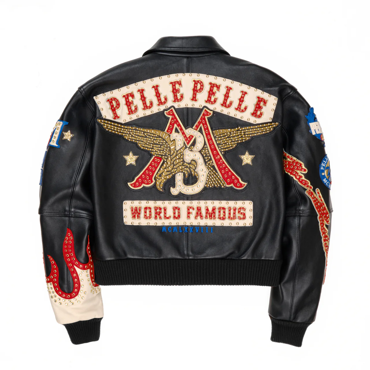 World Famous Black Pelle Pelle Leather Jacket 2 black-pelle-pelle-leather-jacket
