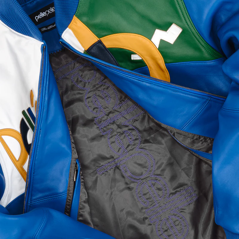 Blue Pelle Pelle Picasso Jacket 5 mens-pelle-pelle-jacket