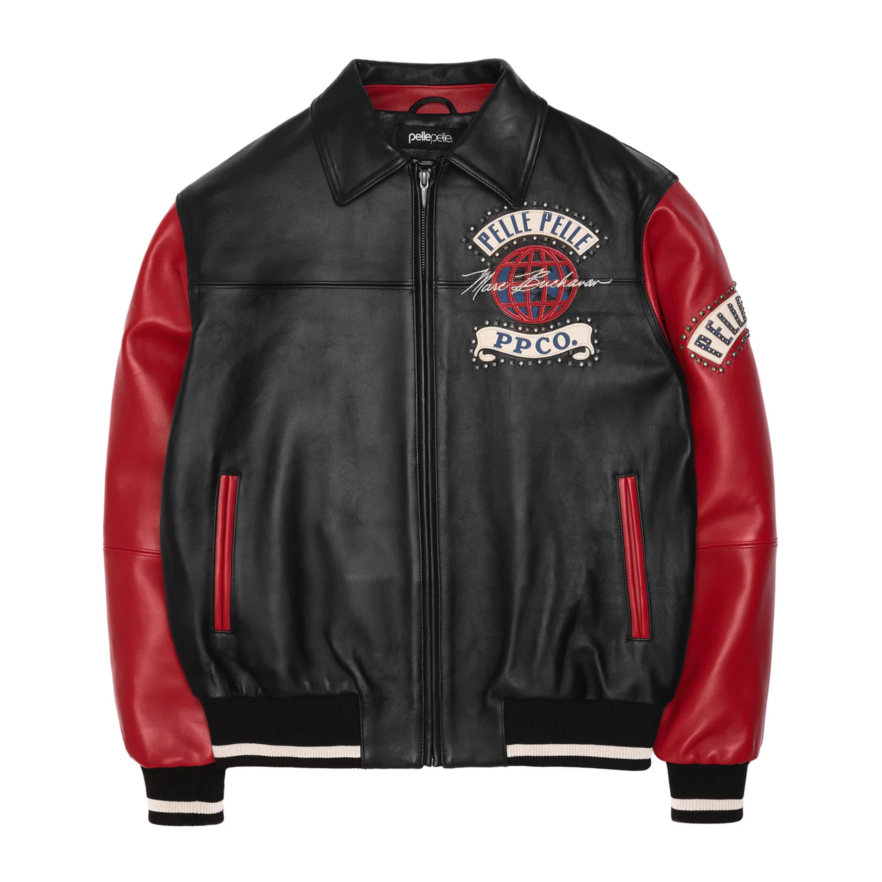 Mens Black Leather Pelle Pelle 78 Jacket 1 pelle-pelle-78-jacket