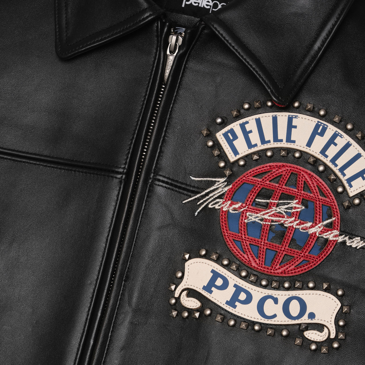 Mens Black Leather Pelle Pelle 78 Jacket 4 pelle-pelle-jackets-for-men