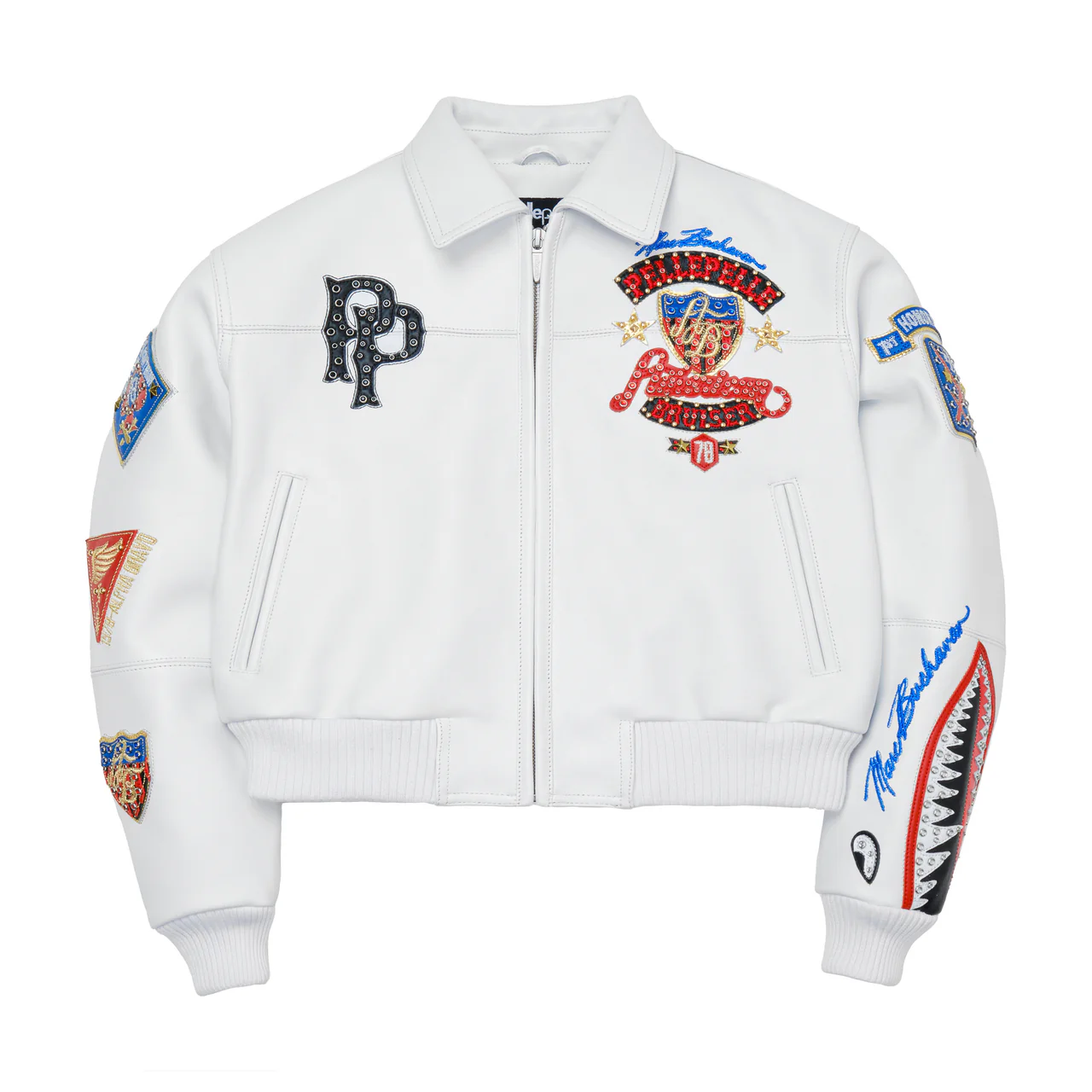 Womens American Bruiser Pelle Pelle White Jacket 1 pelle-pelle-white-jacket