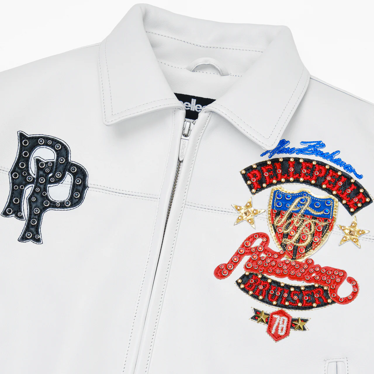 Womens American Bruiser Pelle Pelle White Jacket 4 pelle-pelle-white-leather-jacket
