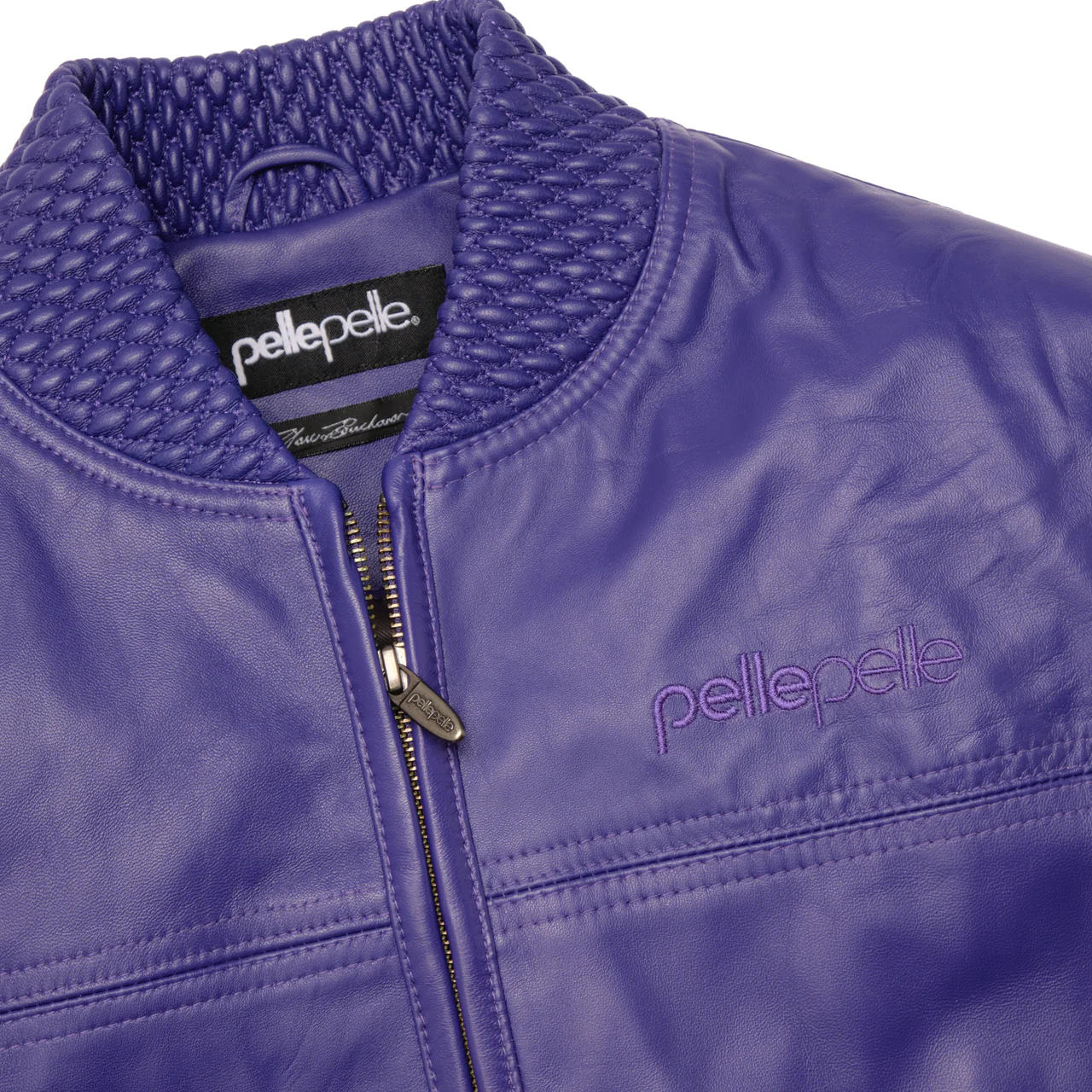 Pelle Pelle Burnished Leather Bomber Jacket 4 purple-pelle-pelle-jacket