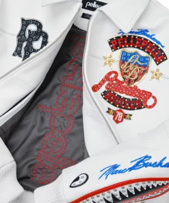 Womens American Bruiser Pelle Pelle White Jacket 11 white-pelle-pelle-leather-jacket
