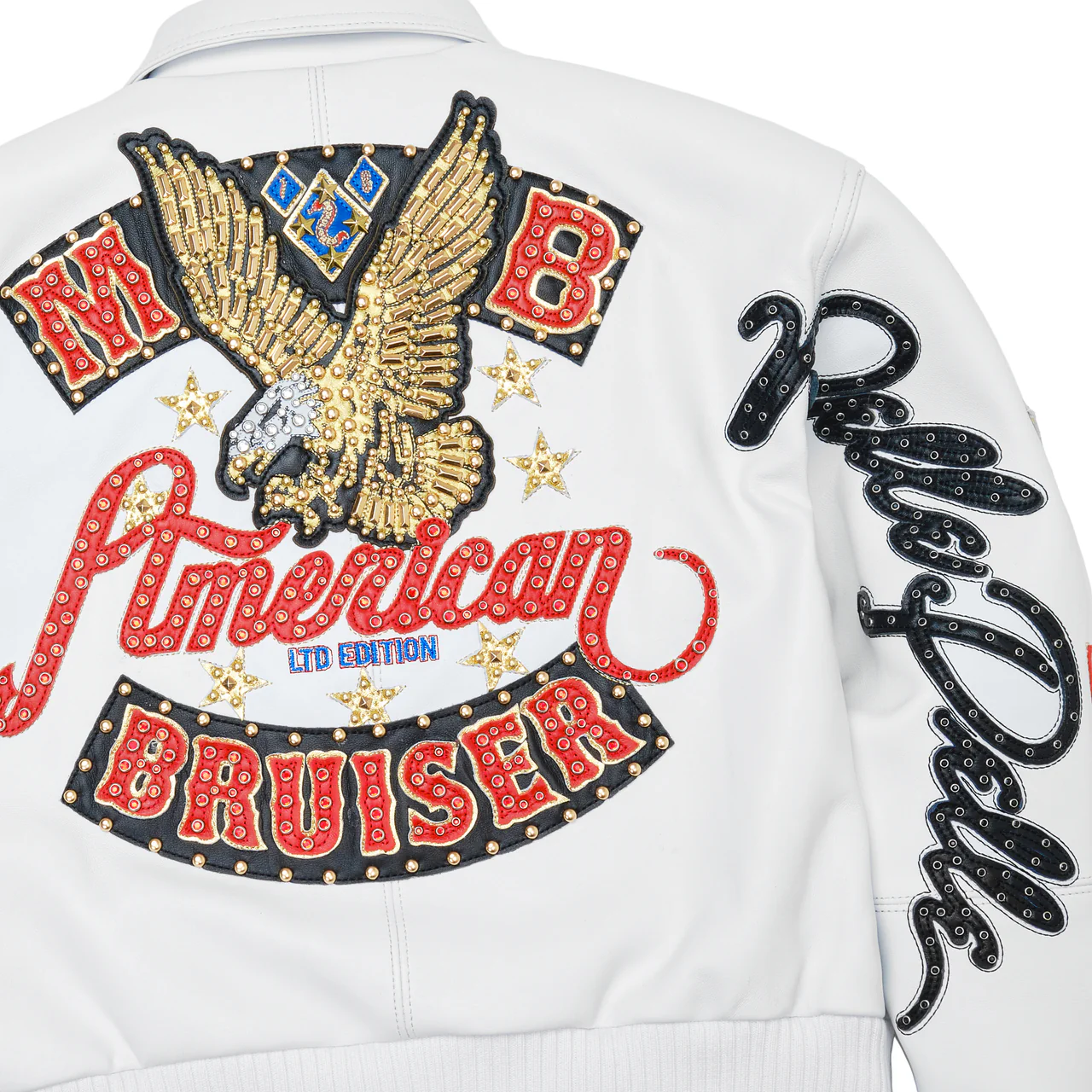 Womens American Bruiser Pelle Pelle White Jacket 6 womens-crop-jacket
