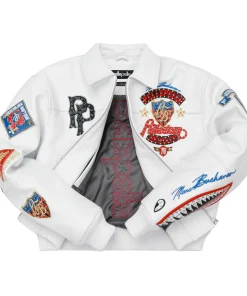 Womens American Bruiser Pelle Pelle White Jacket 9 womens-pelle-pelle-jacket