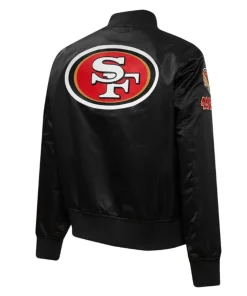 San Francisco 49ers Red Satin Jacket 21 49ers-black-satin-jacket