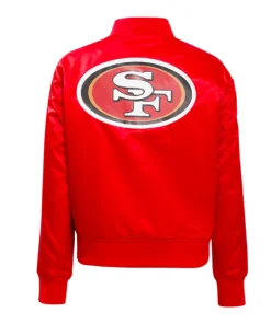 49ers-red-satin-jacket