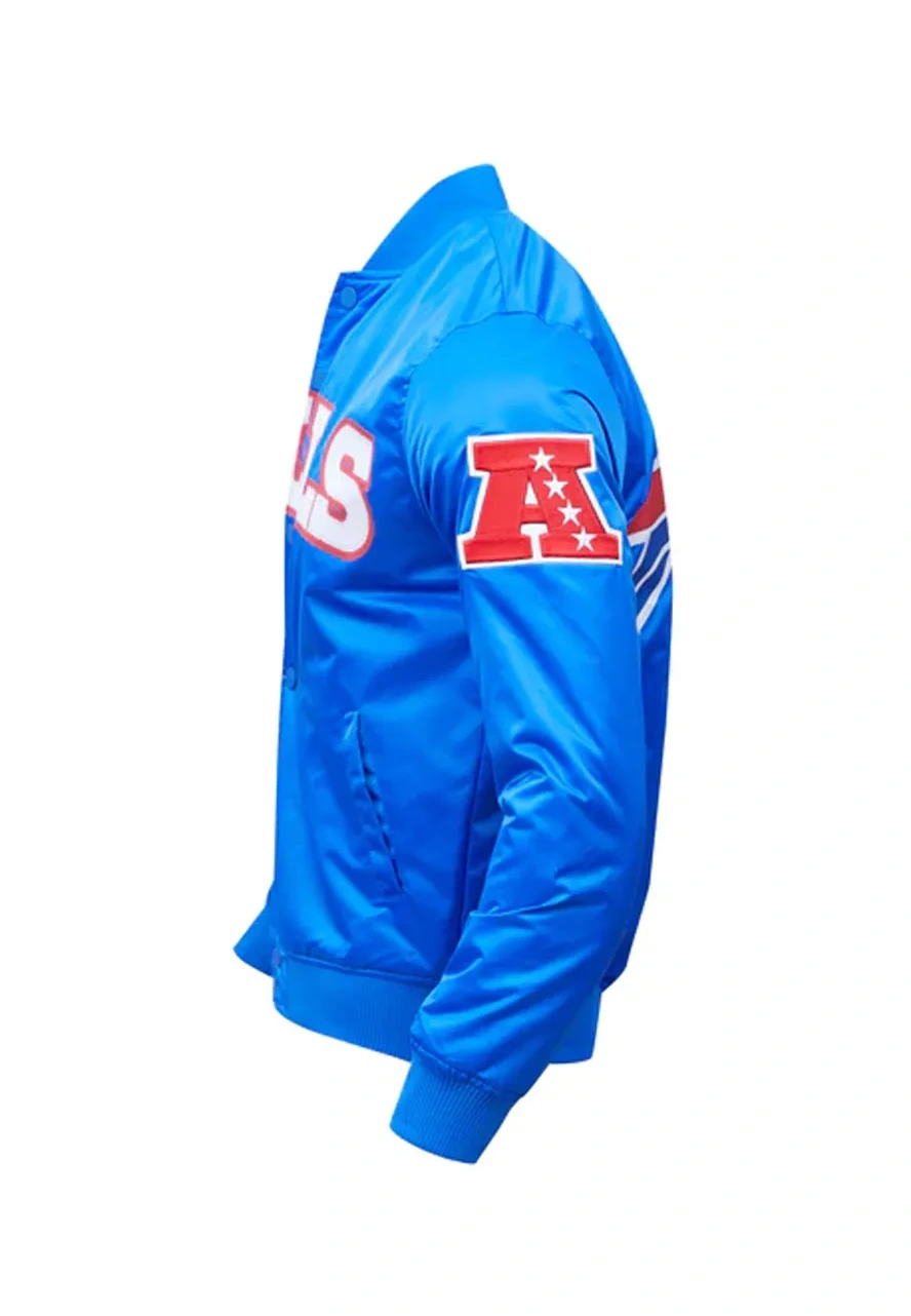 NFL Classic Buffalo Bills Jacket 8 buffalo-bills-blue-satin-jacket