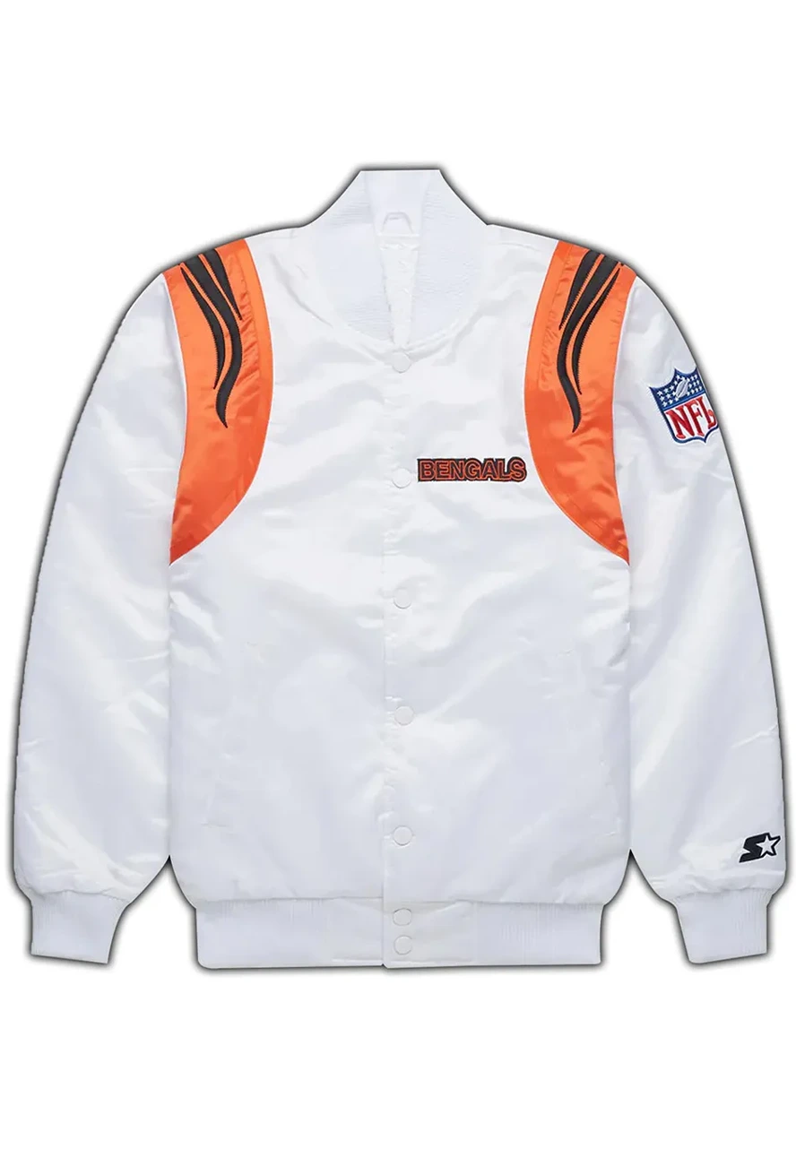 NFL Black and White Bengals Satin Jacket 1 nfl-black-and-white-bengals-satin-jacket