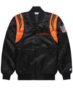 NFL Black and White Bengals Satin Jacket 9 nfl-black-bengals-satin-jacket
