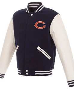 nfl-navy-and-white-chicago-bears-jacket