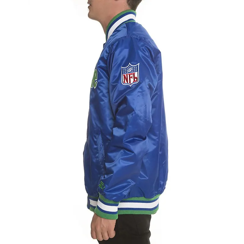 NFL Seattle Seahawks Satin Jacket 4 nfl-seattle-seahawks-blue-bomber-satin-jacket