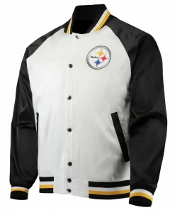 nfl-white-and-black-pittsburgh-steelers-jacket