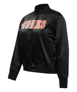 San Francisco 49ers Red Satin Jacket 20 san-francisco-49ers-black-jacket
