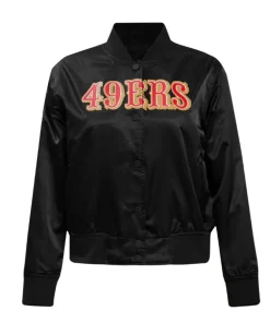 San Francisco 49ers Red Satin Jacket 18 san-francisco-49ers-black-satin-jacket