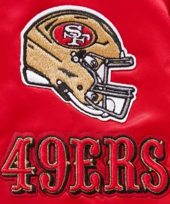 San Francisco 49ers Red Satin Jacket 26 san-francisco-49ers-bomber-jacket