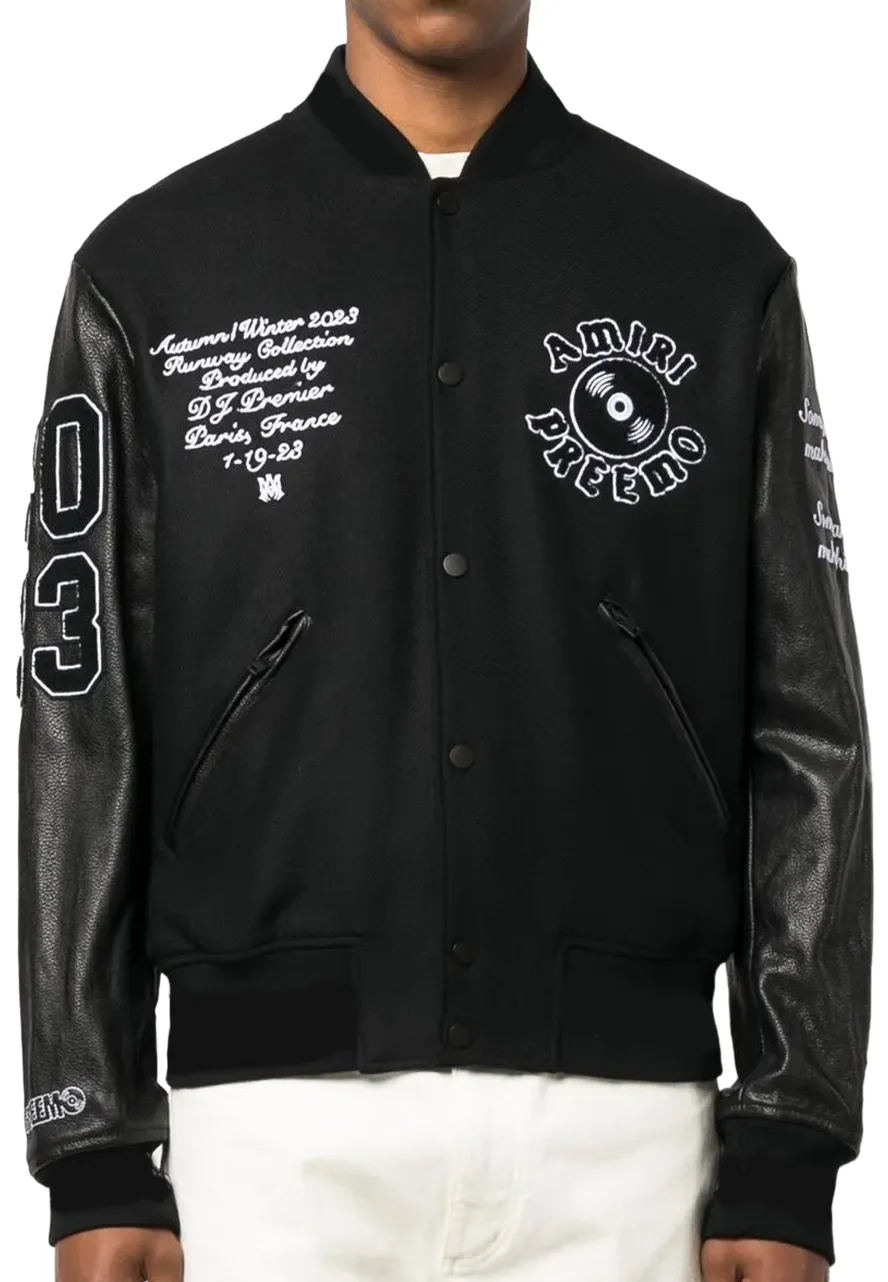 AMIRI Preemo Black Varsity Jacket 3 amiri-preemo-jacket
