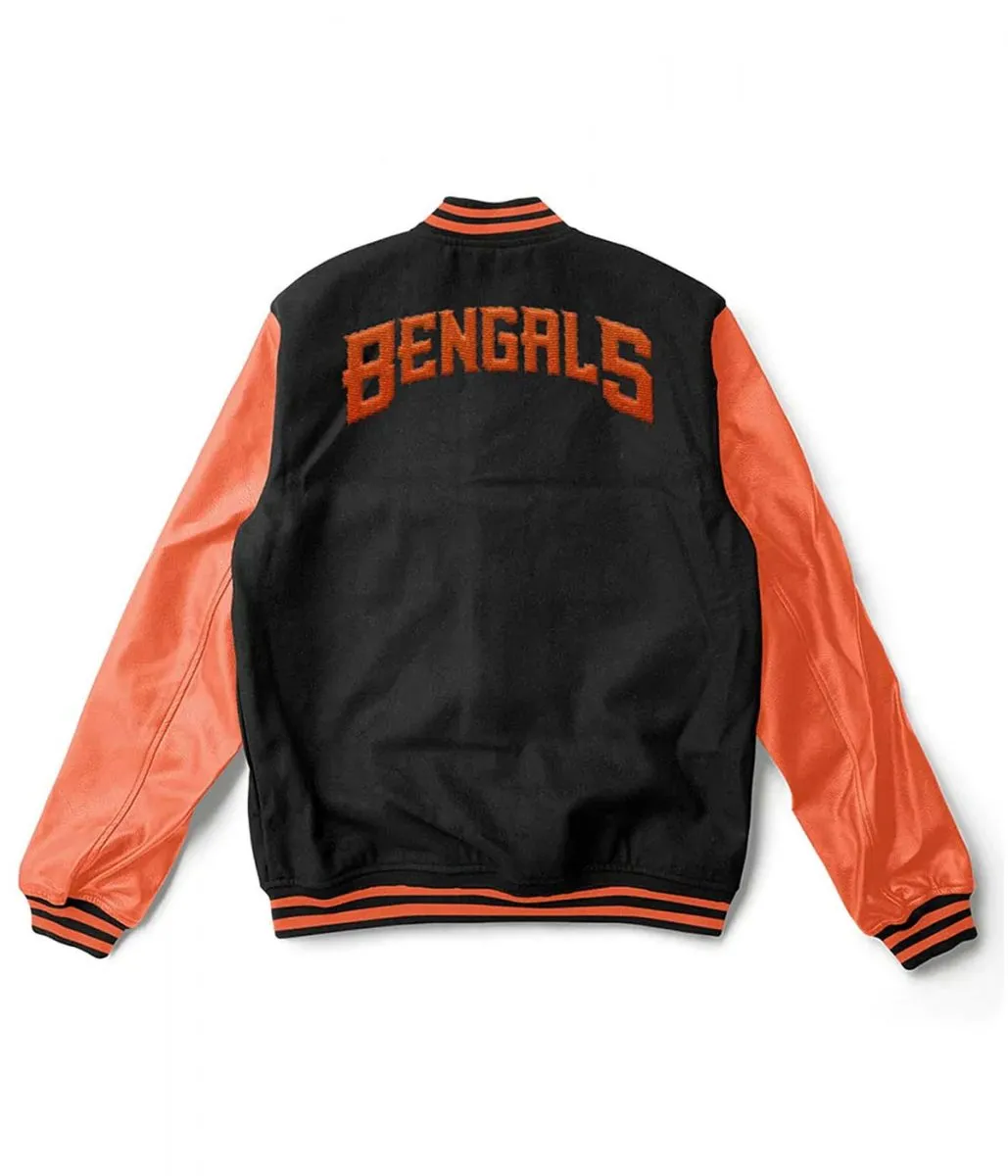 Cincinnati Bengals Black and Orange Jacket 2 cincinnati-bengals-jacket