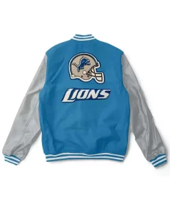 Varsity Two Tone Detroit Lions Letterman Jacket 3 detroit-lions-letterman-jacket