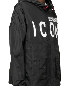 DSQUARED2 Icon Satin Black Jacket 8 dsquared2-icon-black-jacket