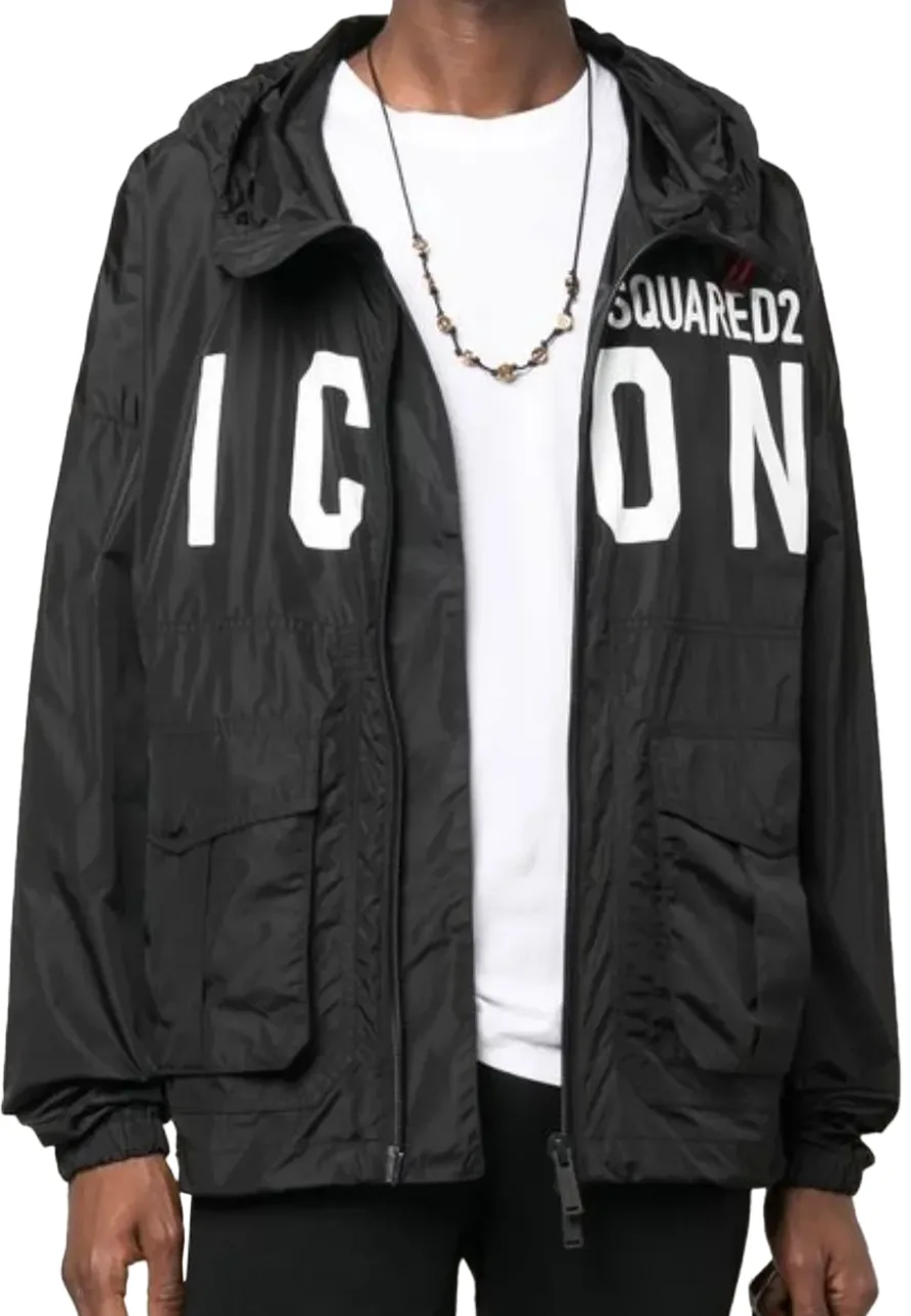 DSQUARED2 Icon Satin Black Jacket 3 dsquared2-icon-jacket