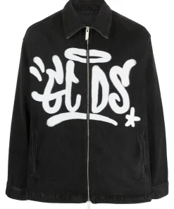 gcds-black-denim-jacket